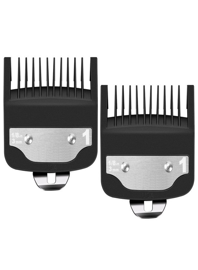 HCLSY Replacement for 1 Wahl Clipper Guards Set, 1/8" 3mm Metal Hair Clipper Guards Set for Professional Stylists and Barbers(2 Pack) - Image 1